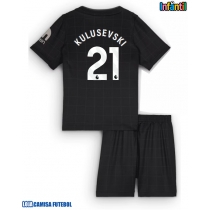 Camisa de Futebol Tottenham Hotspur Dejan Kulusevski #21 Equipamento Secundário Infantil 2025-26 Manga Curta (+ Calças curtas)